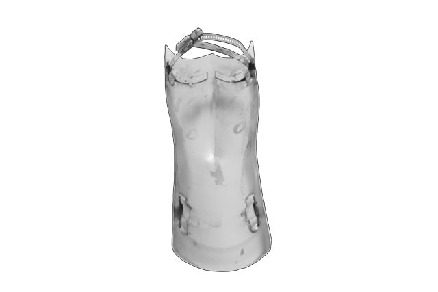 Thunderheader 1090 Collector Heat Shield 17″, Chrome - Fits 1015, 1016, 1018, 1019, 1020, 1022, 1026, 1039 Exhaust Heat Shield Thunderheader