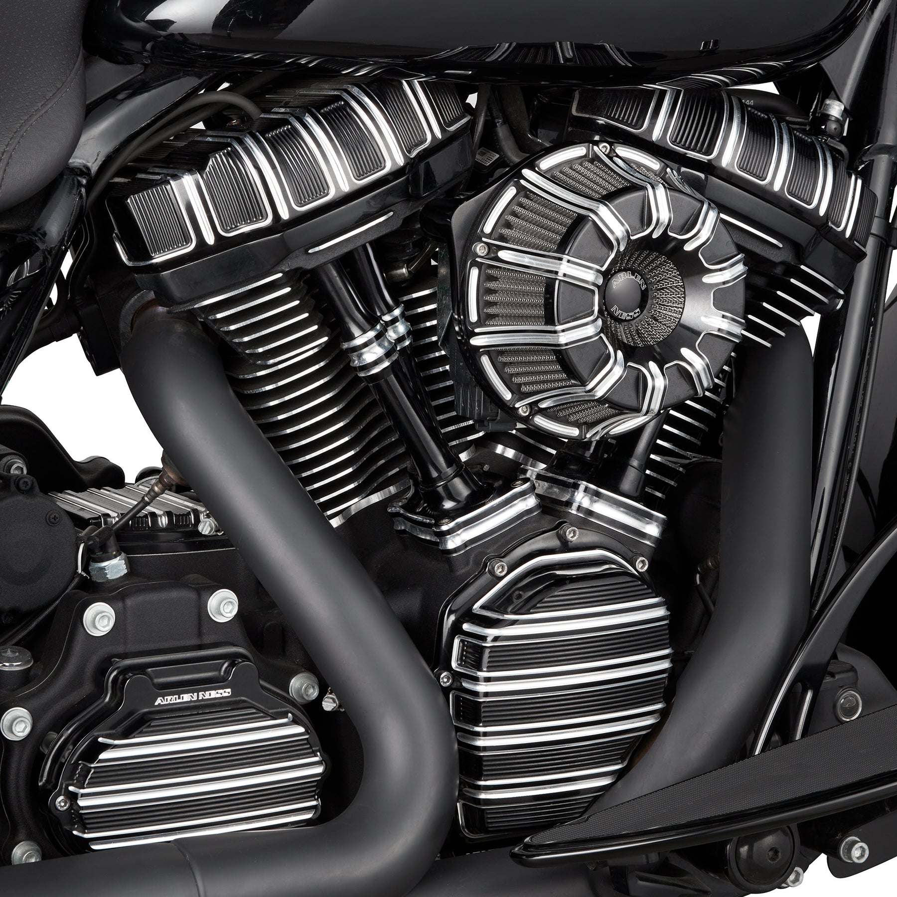 10-Gauge® Inverted Series Air Cleaner, Black - 24+ Touring Air Cleaner Arlen Ness