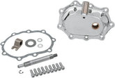 Drag Specialties Heavy Duty Kicker Cover Kit Chrome Transmission Cases & Covers Drag Specialties