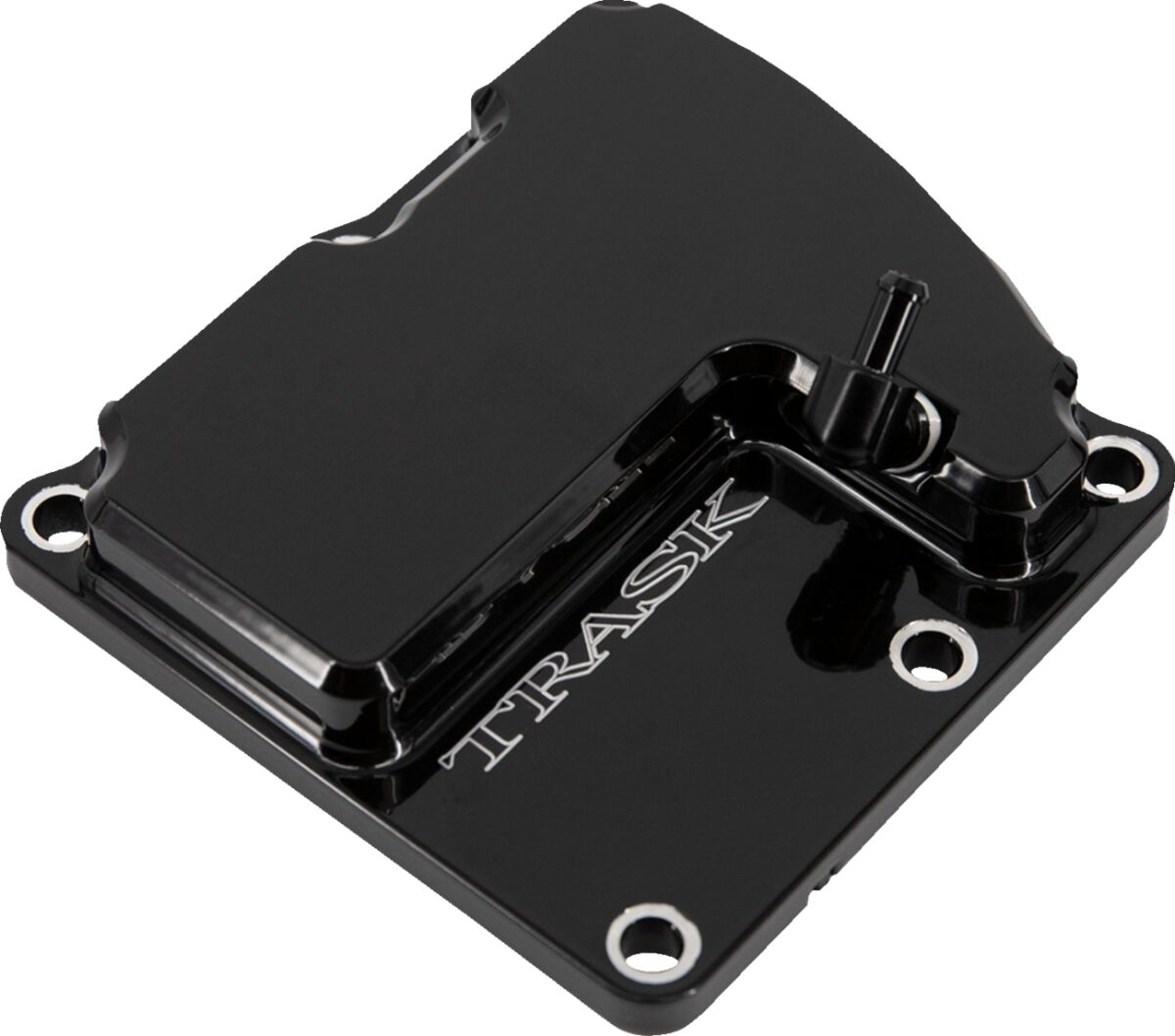 Vented Transmission Top Cover, Black - Milwaukee 8 Transmission Covers Trask Performance