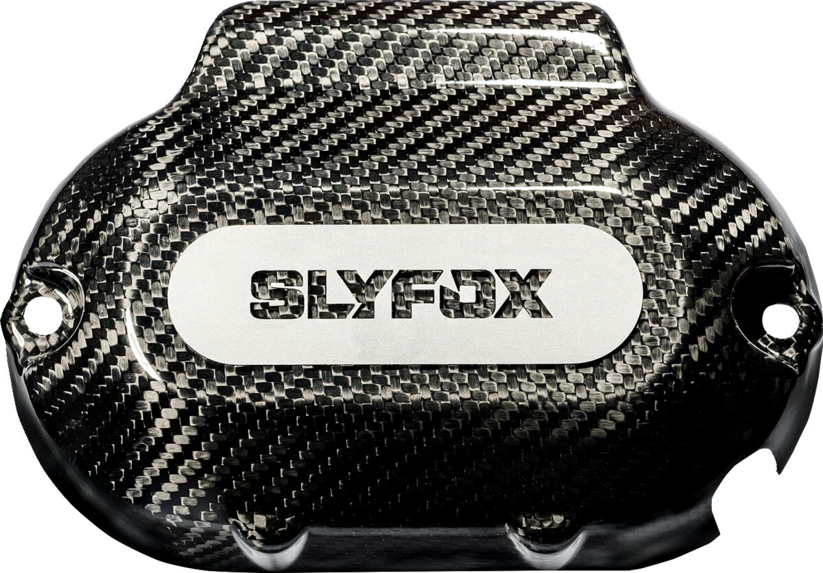 Slyfox Transmission Cover, Carbon Gloss - 17-20 Touring Transmission Cases & Covers Slyfox