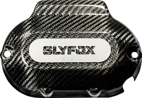 Slyfox Transmission Cover, Carbon Gloss - 17-20 Touring Transmission Cases & Covers Slyfox