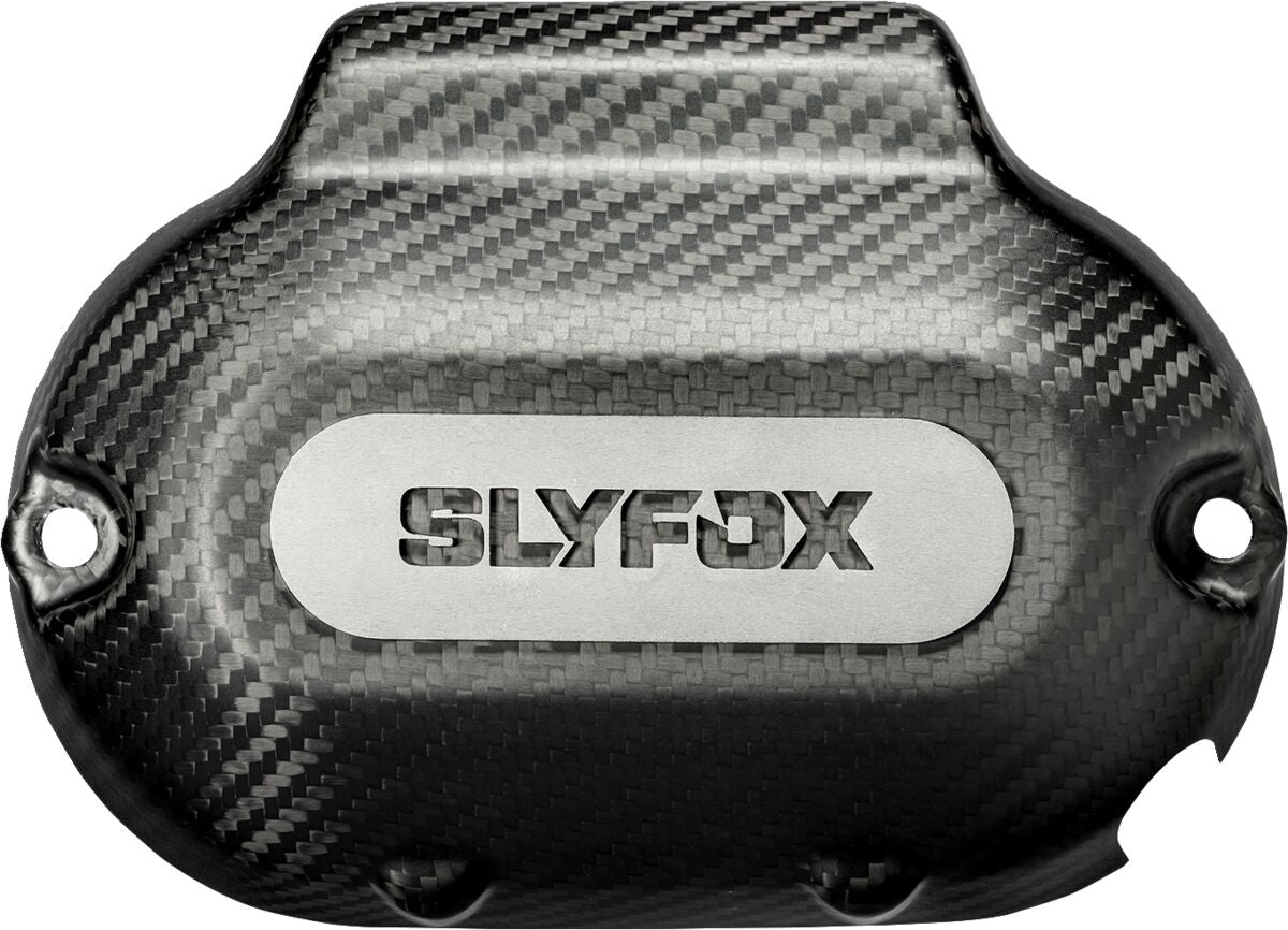 Slyfox Transmission Cover, Carbon Matte - 17-20 Touring Transmission Cases & Covers Slyfox