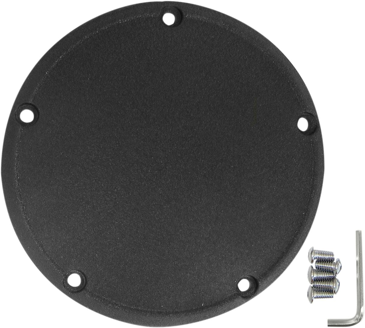 Drag Specialties Cover Derby Wrinkle Black TRANSMISSION COVERS Drag Specialties