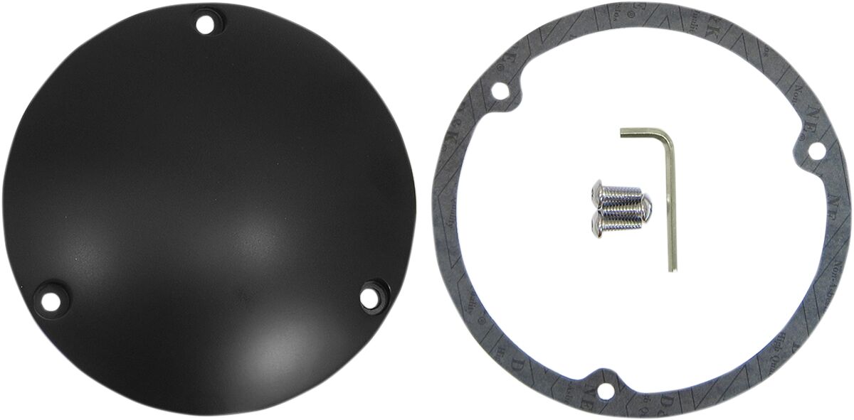 Drag Specialties Derby Cover Flat Black Evo Bt 84 98 Transmission Covers Drag Specialties