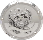 Drag Specialties Cover Derby 5 Hole Live To Ride Chrome Transmission Covers Drag Specialties
