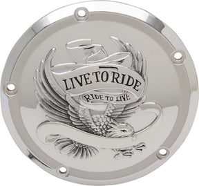Drag Specialties Cover Derby 5 Hole Live To Ride Chrome Transmission Covers Drag Specialties