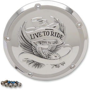 Drag Specialties Cover Derby 5 Hole Live To Ride Chrome Transmission Covers Drag Specialties