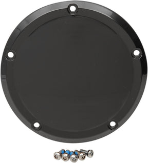 Drag Specialties Cover Derby 5 Hole Glossy Black Transmission Covers Drag Specialties
