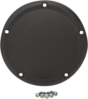 Drag Specialties Cover Derby 5 Hole Wrinkle Black Transmission Covers Drag Specialties