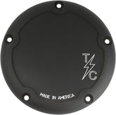 Thrashin Supply Co. 5-Hole Dished Billet Derby Cover Transmission Covers Thrashin Supply Co.