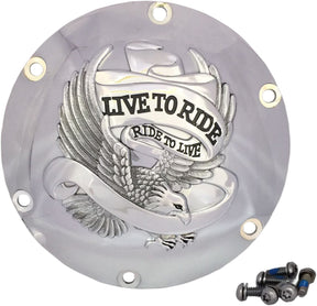 Drag Specialties Cvr Drby Ltr Crh 04 22 Xl TRANSMISSION COVERS Drag Specialties