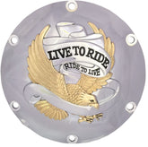 Drag Specialties Cvr Drby Ltr Gld 04 22 Xl TRANSMISSION COVERS Drag Specialties