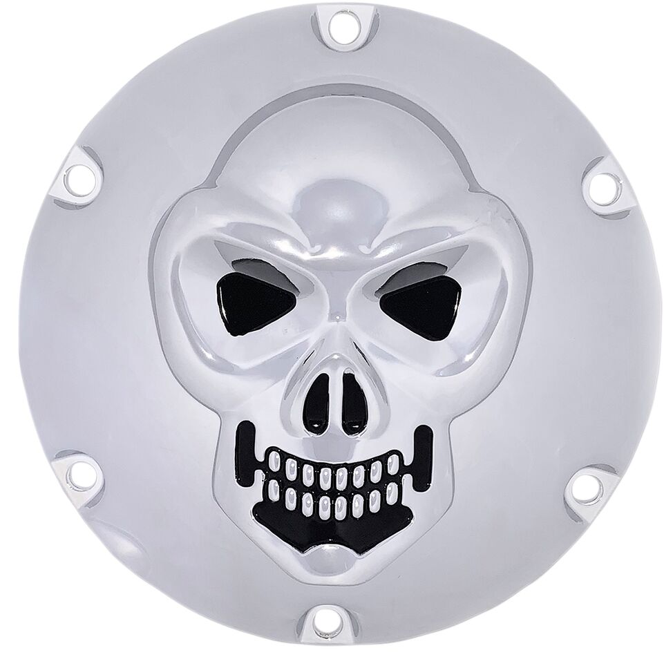 Drag Specialties Cvr Drby Skl Chr 04 22 Xl TRANSMISSION COVERS Drag Specialties