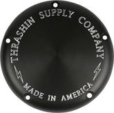 Finned 5 Hole Derby Cover, Black - 18+ Softail Derby Cover Thrashin Supply Co. Default Title