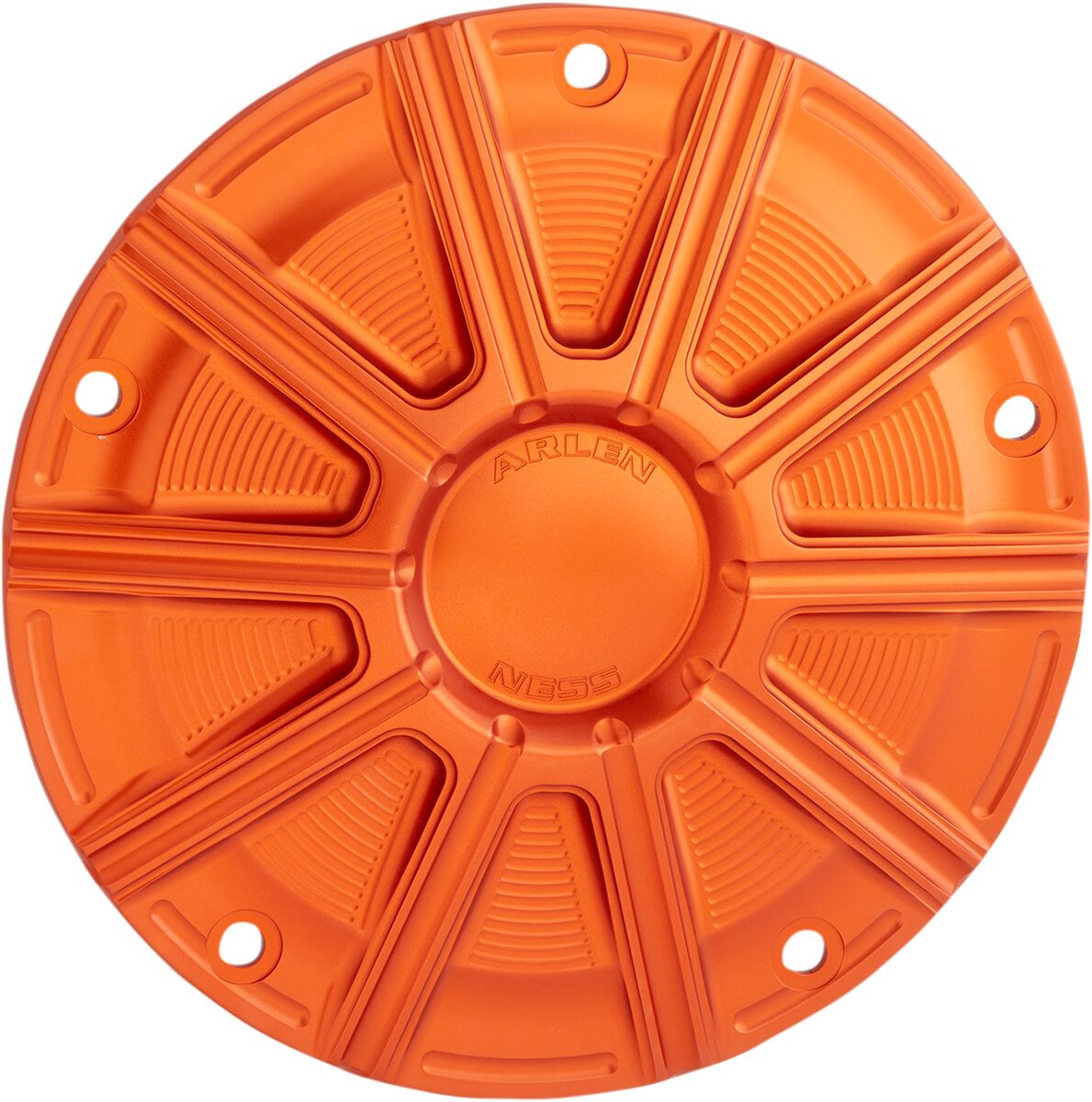Arlen Ness Cover Derby Orange TRANSMISSION COVERS Arlen Ness