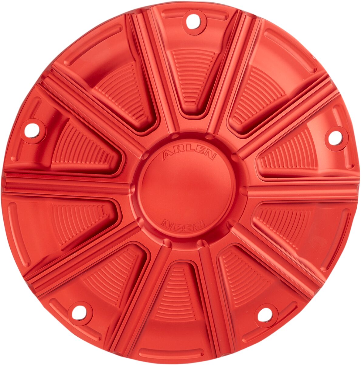 Arlen Ness Cover Derby Red TRANSMISSION COVERS Arlen Ness