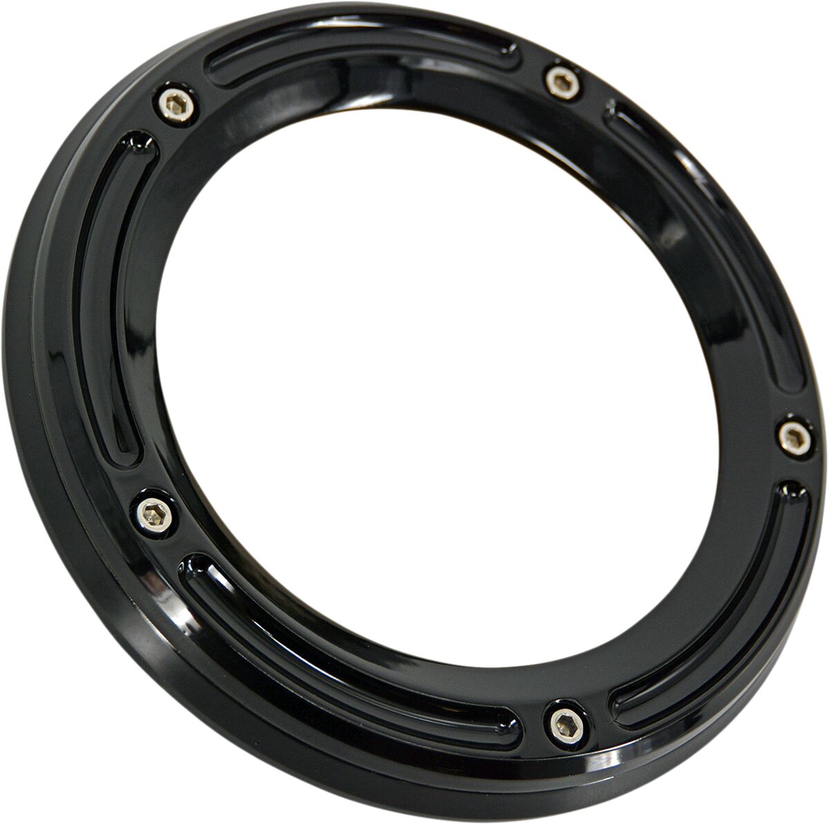 Assault Series Derby Cover w/ Window, Gloss Black - 19+ Softail Derby Cover Trask Performance