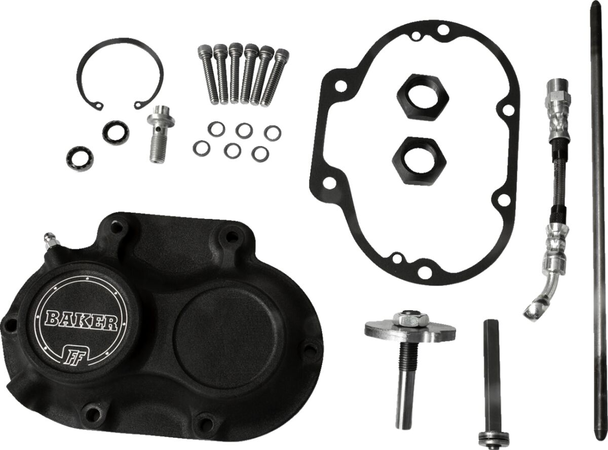 Baker Drivetrain Cover Trans M8 Hydraulic Black Transmission Covers Baker Drivetrain