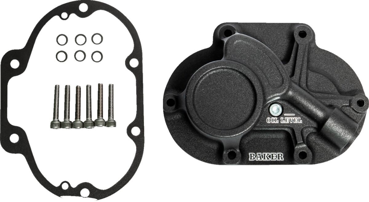 Baker Drivetrain Cover Trans Cable Type 07 Up Bt Wrinkle Black Transmission Covers Baker Drivetrain