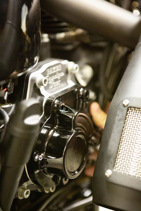 Baker Drivetrain Cover Trans Cable Type 07 Up Bt Gloss Black Transmission Covers Baker Drivetrain