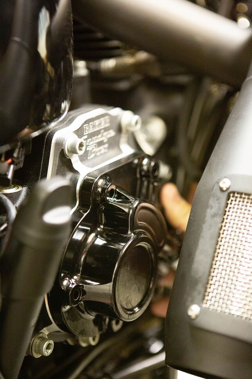 Baker Drivetrain Cover Trans Cable Type 07 Up Bt Gloss Black Transmission Covers Baker Drivetrain