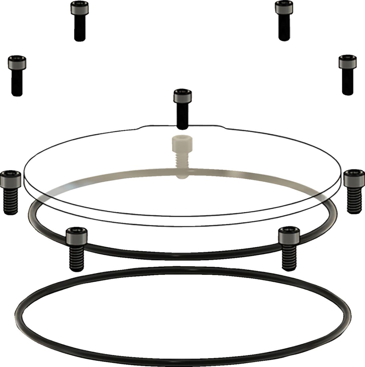 Trask Derby Cover Repair Kit - Early Touring Transmission Covers Trask Performance