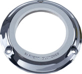 Barnett Cover Derby Clear Chrome Big T TRANSMISSION COVERS Barnett