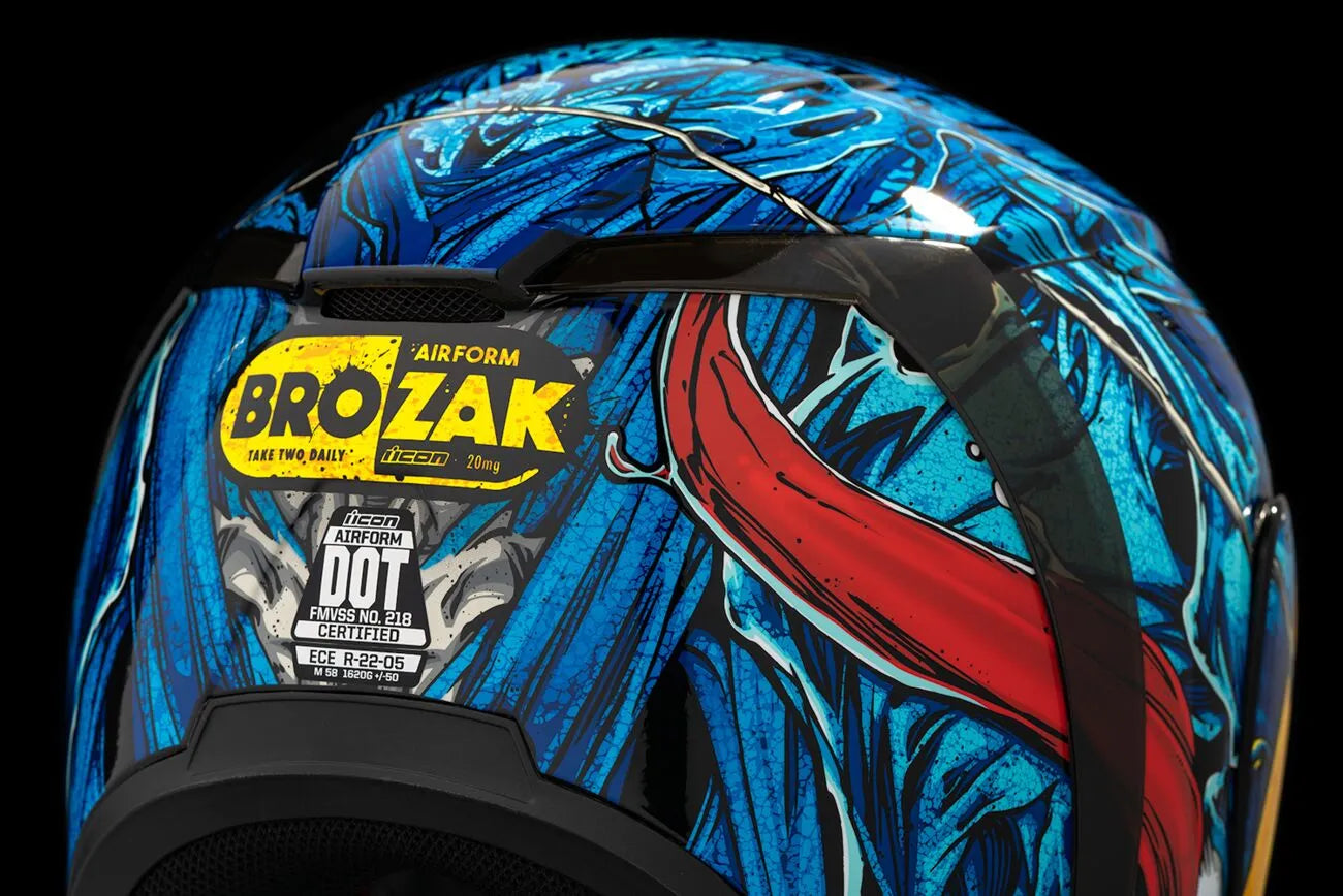 Airform Brozak, Blue Full Face Helmet Icon