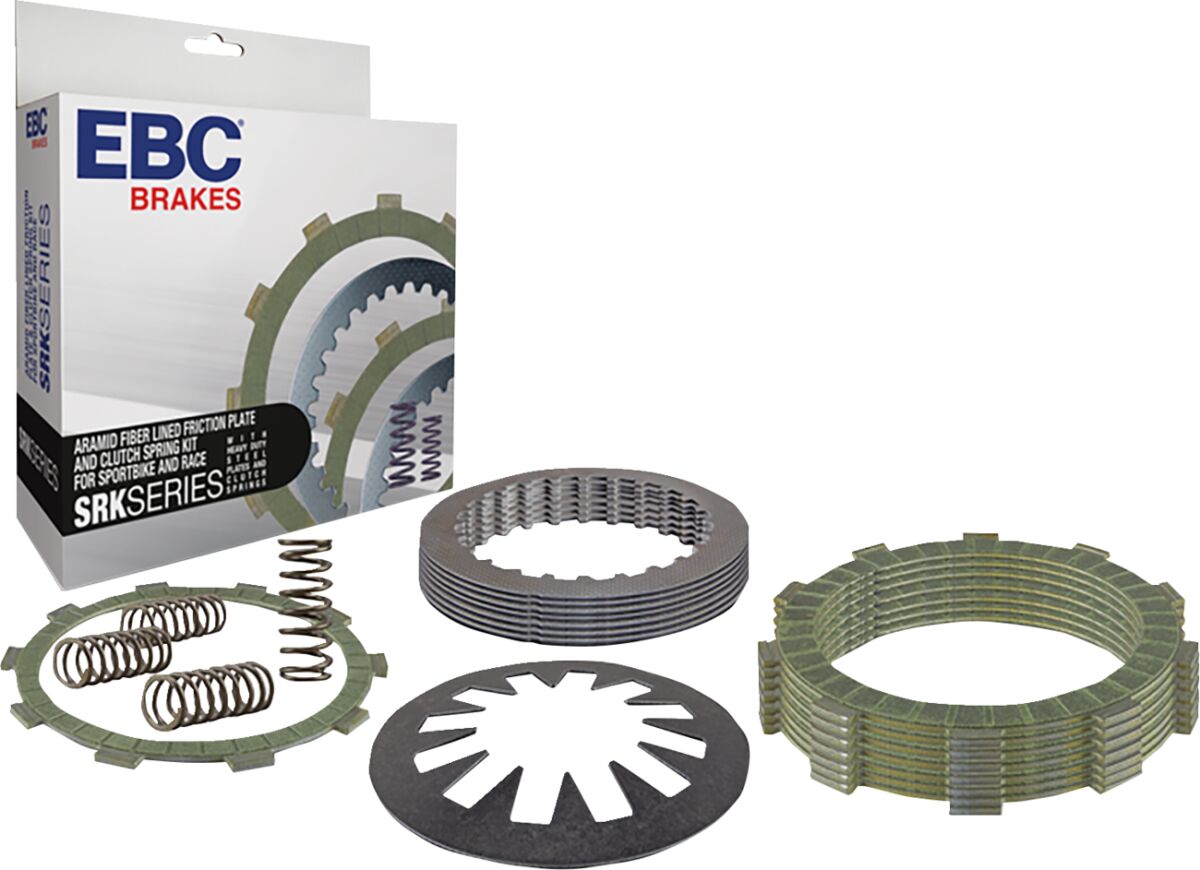 Ebc Clutch Kit Complete Srk Series Street Racer Aramid Fiber Clutch Plates & Springs EBC
