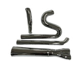Thunderheader 1174 Heat Shield Set of 4, Chrome - Touring X-Series 1074X (Twin Cam) Exhaust Heat Shield Thunderheader