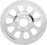 Drag Specialties Rear Belt Pulley Cover Chrome Rear Drive Pulleys & Parts Drag Specialties