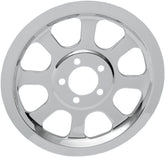 Drag Specialties Rear Belt Pulley Cover Chrome Rear Drive Pulleys & Parts Drag Specialties