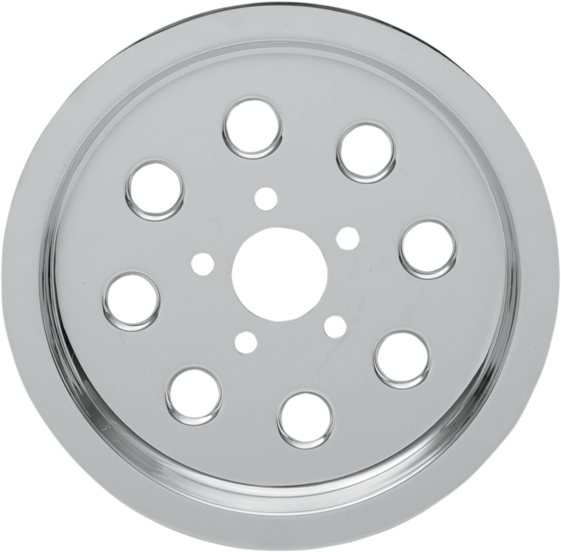 Drag Specialties Rear Belt Pulley Cover Chrome 65 T Rear Drive Pulleys & Parts Drag Specialties