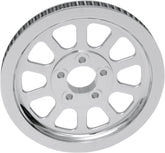 Drag Specialties Rear Belt Pulley 10 Spoke Chrome 66 T Rear Drive Pulleys & Parts Drag Specialties