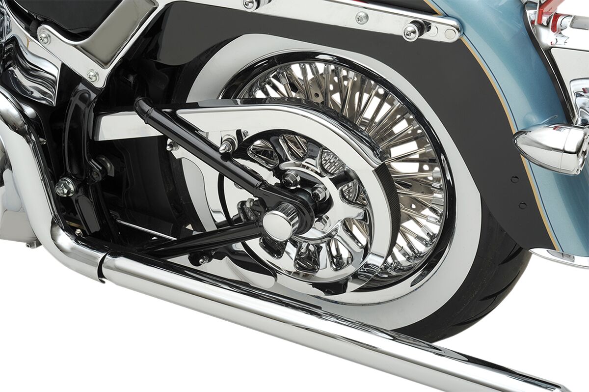 Drag Specialties Rear Belt Pulley 10 Spoke Chrome 66 T Rear Drive Pulleys & Parts Drag Specialties