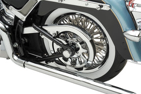 Drag Specialties Rear Belt Pulley 10 Spoke Chrome 66 T Rear Drive Pulleys & Parts Drag Specialties