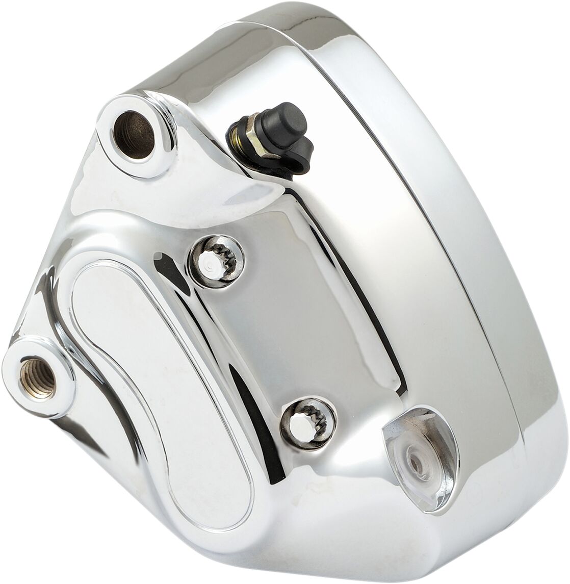 Drag Specialties Brake Caliper Front/Left 4 Piston Chrome Brake Caliper Kits Drag Specialties