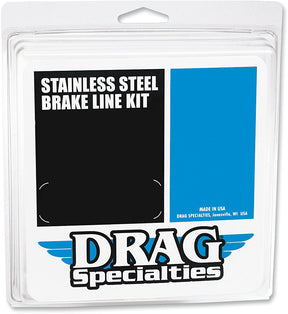 Drag Specialties 10 Univ.Brake Line Dot BRAKE LINES-HOSES-STAINLESS ST Drag Specialties