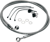 Drag Specialties Frt Brake Line 84 99 Fxst BRAKE LINES-HOSES-STAINLESS ST Drag Specialties