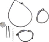 Drag Specialties Frt Brake Line 96 00 Fxdl BRAKE LINES-HOSES-STAINLESS ST Drag Specialties
