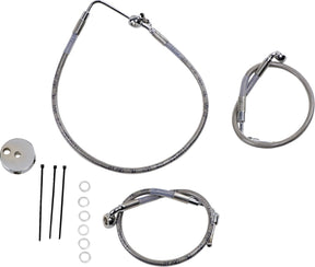 Drag Specialties Frt Brake Line 96 00 Fxdl BRAKE LINES-HOSES-STAINLESS ST Drag Specialties