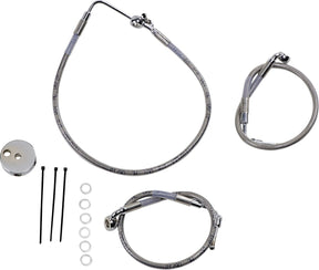 Drag Specialties Frt Brake Line 96 00 Fxdl BRAKE LINES-HOSES-STAINLESS ST Drag Specialties