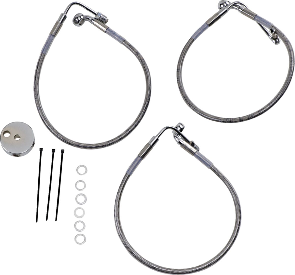 Drag Specialties Front Brake Line Stainless Steel Brake Lines Hoses Stainless Drag Specialties