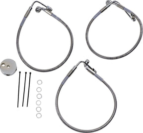 Drag Specialties Front Brake Line Stainless Steel Brake Lines Hoses Stainless Drag Specialties