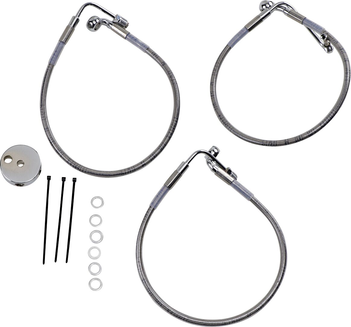 Drag Specialties Front Brake Line Stainless Steel Brake Lines Hoses Stainless Drag Specialties