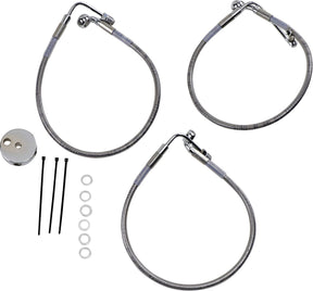 Drag Specialties Front Brake Line Stainless Steel Brake Lines Hoses Stainless Drag Specialties