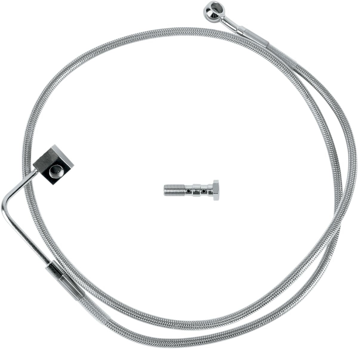 Drag Specialties Rear Brake Line Stainless Steel Brake Lines Hoses Stainless Drag Specialties