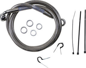 Drag Specialties Frt Brake Line 99 07 Fxst BRAKE LINES-HOSES-STAINLESS ST Drag Specialties