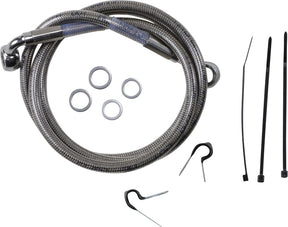 Drag Specialties Frt Brake Line 99 07 Fxst BRAKE LINES-HOSES-STAINLESS ST Drag Specialties